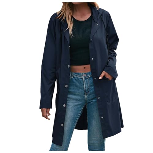 Chaqueta cortavientos para mujer impermeable y transpirable con capucha