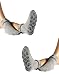 Produktbild CALZITALY Zwei Paar von Antirutschstrümpfe mit Angora-Optik | Warme Stoppersocken | Mehrfarbig | EInheitsgrösse | Made in Italy (2 X Grau)