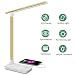 Produktbild SaponinTree LED Schreibtischlampe, Dimmbare Tischleucht mit 5 Farb- und 3 Helligkeitsstufen, Energiesparlampe mit Touchfeld Wiederaufladbarem für Büro, Lesen, Studieren (Gold)