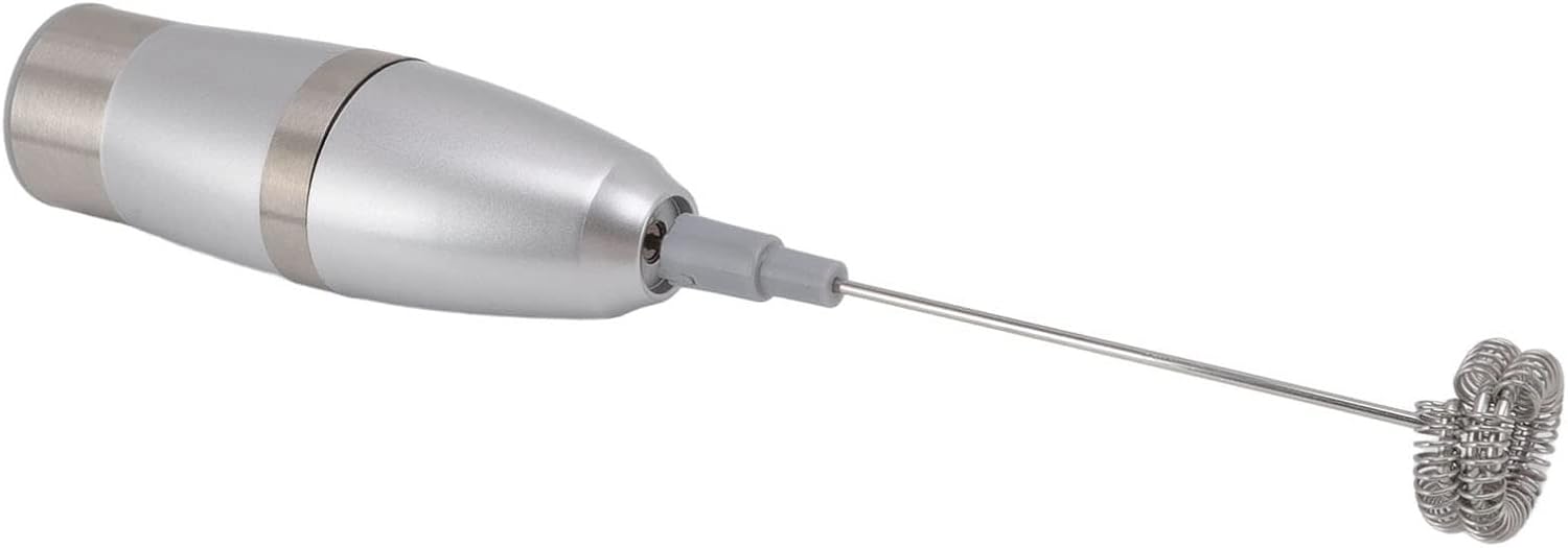 Handheld Electric Milk Frothers Foam Maker Battery Operated Whisk Drink Mixer, Stainless Steel Mini Foamer, Milk Frother for for Coffee Lattes