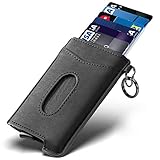 *Quick Access Card Slot: Nutzen Sie das Einschubfach auf der Vorderseite des Kartenetuis für die Karte, die Sie am häufigsten nutzen. Dieses spezielle Einschubfach bietet sehr schnellen Zugriff auf die Karte,Schieben Sie einfach den Schalter für die Aluminiumbox und die Karten in der Aluminiumbox werden eingeblendet, um einen schnellen Zugriff zu ermöglichen.