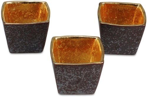 Arita Ware CtoC Japan 02-756491 Square Glass Cupboard, Set of 3, 1.9 x 1.9 inches (4.8 x 4.8 x 4.2 cm)