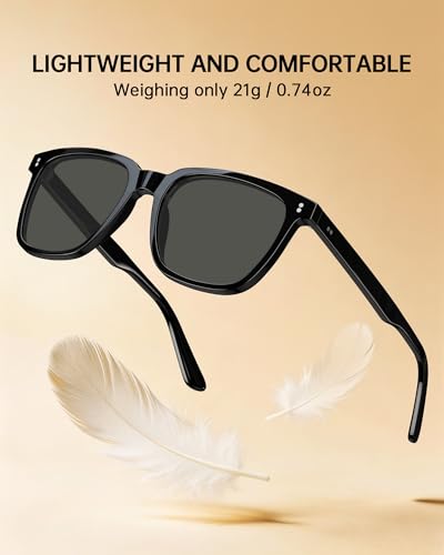 Image of STGATN Polarized Sunglasses for Men and Women, UV400 Protection Trendy Retro Sun Glasses for Driving Outdoor Hiking Fishing