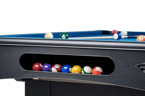 Pool Billardtisch Black Pool 9 ft - 254x127 cm mit Schieferplatte inkl. Montage und Zubehörset von John West Billard – Bild 7