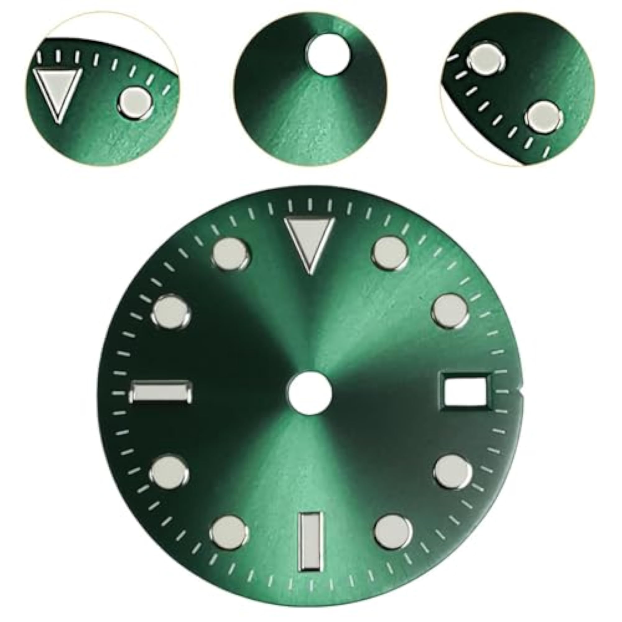 29 mm Watch Dial for NH34 Movement, Metal Replacement