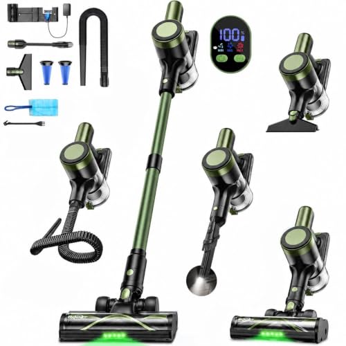 Image of Cordless Vacuum Cleaner, 58KPa /60Mins 10 in 1 Self-Standing Stick Vacuum