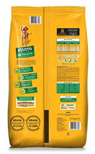 Ração Pedigree Carne e Vegetais Para Cães Adultos Raças Médias e Grandes 10.1 kg