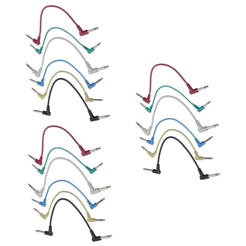 Câbles de patch pour guitare électrique coudés et interchangeables pour pédales effet audio