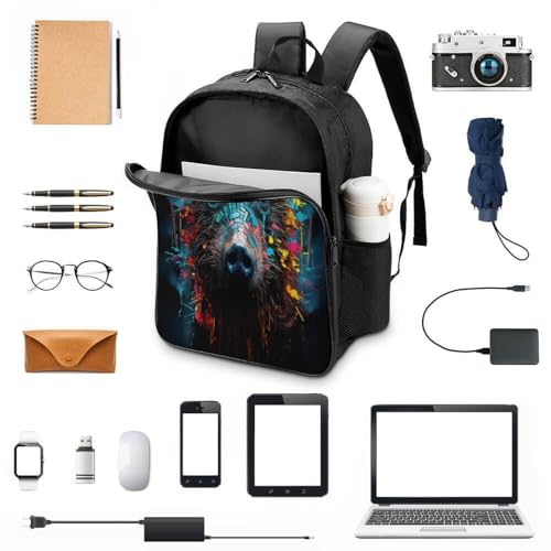 Mochila infantil impermeable 3D ajustable para material escolar de niños 4