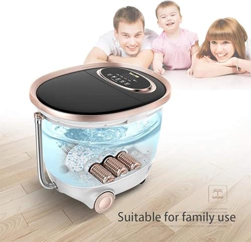 Baño de pies masajeador eléctrico con calefacción, rodillos automáticos de masaje y control de temperatura – Tratamiento spa que rejuvenece los pies cansados y alivia el dolor y la presión miniatura 5
