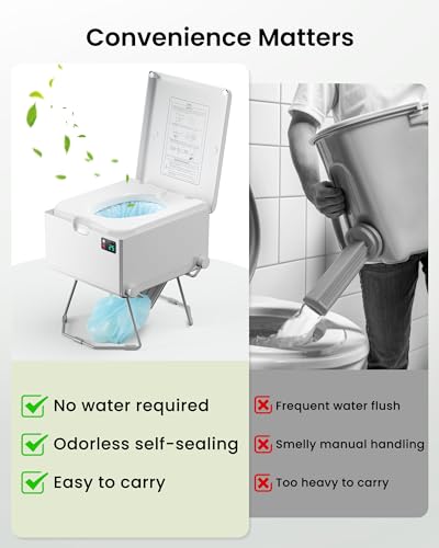 modiwell LE-310 Inodoro Dry Flush Inteligente para RV y vida fuera de red miniatura 5