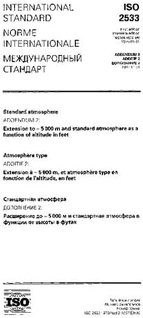 ISO 2533/ADD2:1997, ADDENDUM 2 to ISO 2533:1975 Extension to - 5000 m and standard atmosphere as a function of altitude in feet