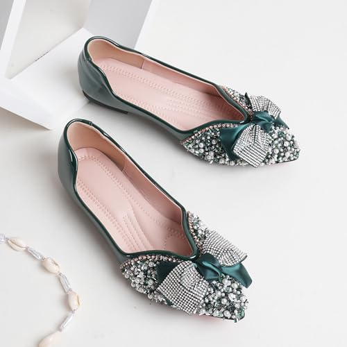 Flats for Women Pointed Toe Fashion Wedding Shoes Work Casual Slip-On Dress Shoes Women Comfortable Dressy Flat2