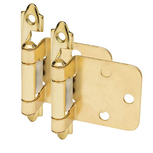 Cosmas 15539-Bb Brushed Brass Hinge Variable Overlay (Pair) [15539-Bb] #TOP22
