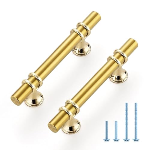 Ravinte Hardware Gold Cabinet Pulls, 3 Inch CC, 5 Inch, 25 Pack