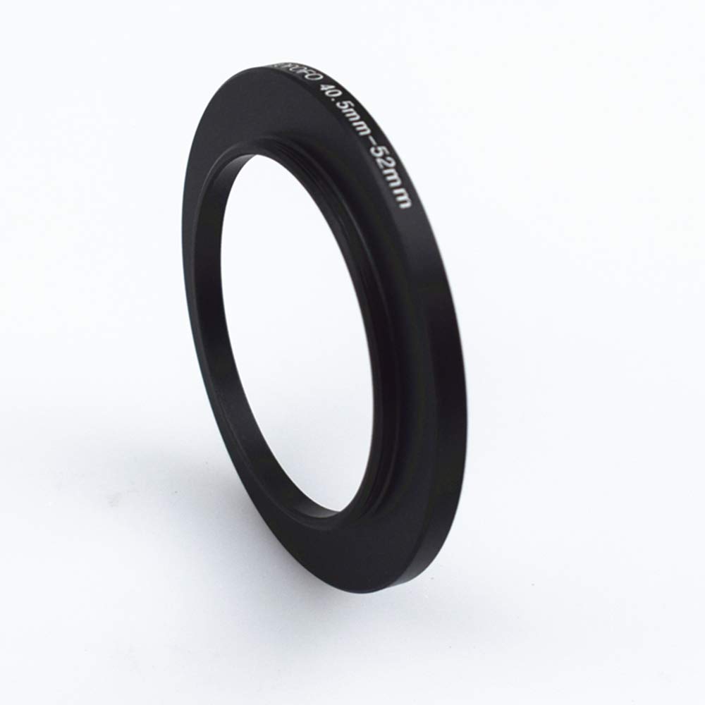 40.5mm to 52mm Camera Filter Ring/Adapter for 52mm UV Filter, Aluminum, Black