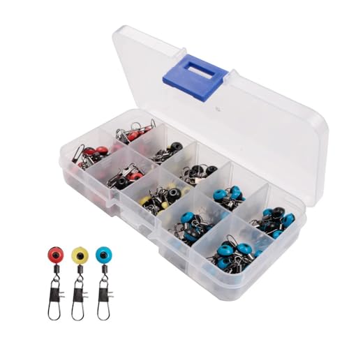Kit de 100 accesorios para pesca flotadores y conectores miniatura 1