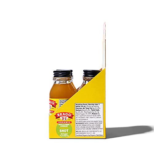 Bragg Organic Apple Cider Vinegar Shot – 2 Oz Acv Shot – Usda Certified Organic (Ginger Turmeric, 2 Fl Oz (Pack Of 4)) #TOP1