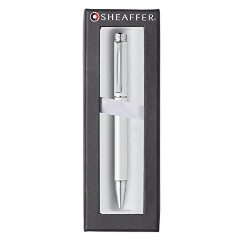 Sheaffer 200, Matte Metallic White, Chrome Trim, Ballpoint (E2915351) #TOP1