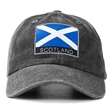 Trendessence 2026 World Cup Scotland Fan Baseball Cap，Adjustable Flag Baseball Hat for World Cup Fan Black