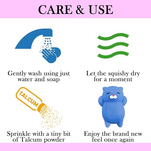 Nutty Toys Squishy Cat Set - 2" Soft Silicone Kawaii Kitties, Top Stress Relief Toy 2024 Unique Gifts for Teens Kids Women Men Adults Best Teenage Girls Teen Boy Tween Christmas Stocking Stuffers Idea - 6