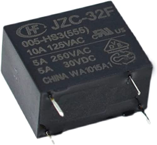 Relais de puissance HF32F-009-HS3 9V 5A pour circuits imprimés miniatures