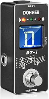 Donner Tuner Pedal, Dt-1 Chromatic Guitar Tuner Pedal with Pitch Indicator for Electric Guitar and Bass True Bypass