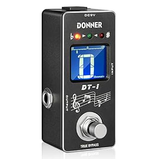 Donner Pédale Accordeur Chromatique de Scène Guitare Guitare Pedal Tuner DT-1 - Les Beatles, Paul McCartney, John Lennon, RIngo Starr, George Harrison