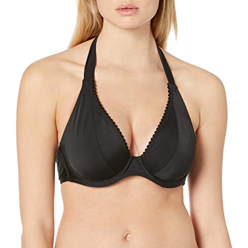 Curvy Kate Damen Jetty Halterneck Bikini Bikinioberteil, Schwarz, 46 EU Herren
