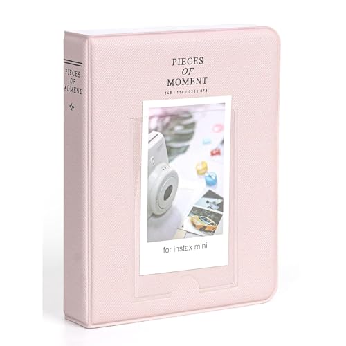 Image of ZENKO 64-Pocket Album + 5 Magnetic Frames fits Fujifilm Instax Mini (12, 11, 9, 8, 40, Evo, Liplay), Mini Link Printer, Polaroid Snap Touch, PIC-300, Z2300 Mint Instant Cameras (Blossom Pink)