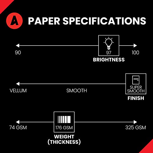 Accent Opaque White 8.5” x 11” Cardstock Paper, 65lb, 176gsm – 2,500 Sheets (10 Reams) – Premium Medium Weight Smooth Cardstock, Printer Paper for Invitations, Menus, Business Cards – 188560C - Thumbnail 3