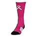 Under Armour Men's Unrivaled Power in Pink Crew Single Pair Socks, Tropic Pink/White, Medium