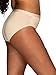 Vanity Fair Women's Underwear Pack of Beyond Comfort Ultimate Stretch Panties, Hi Cut-Bare Pink/Star White/Damask Neutral, 7