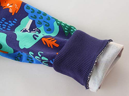 Btgixsf Little Boys Sweatshirts Cotton Crewneck Long Sleeve Pullover Sweatshirts 180 6T Navy Blue #TOP4