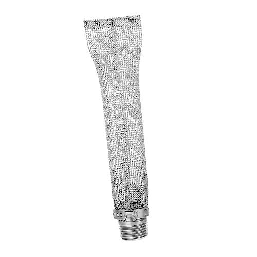 OKUMEYR 1pc Stainless Steel Beer Brewing Filter Tube Dry Strainer Threaded Connection for Home Brewing and Wine Making Keeps Hop Bits Your Drink
