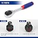 WORKPRO Juego de Llaves de Vasos Hexagonales 14 PC Mango de Carraca...
