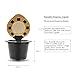 BRBHOM Refillable Capsules Pods Reusable Coffee Capsule Filters Set of 6 Compatible with Machines with Coffee Spoon, Brush
