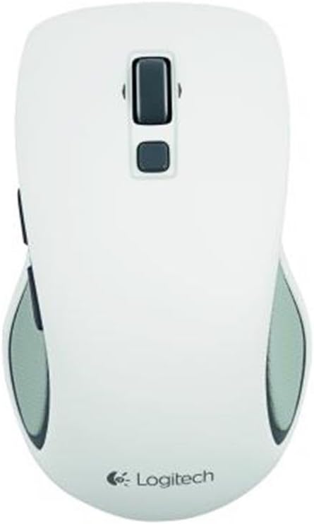 Logitech M560 Wireless Mouse, 2.4 GHz with USB Unifying Receiver, 1000 DPI Optical Tracking, 7-Buttons, 18-Month Life Battery, Ambidextrous PC/Mac/Laptop - White