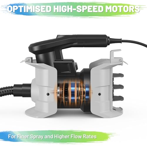 PHALANX 700W HVLP Paint Sprayer,150DIN-s High Power Electric Spray Paint,4 Nozzle Sizes & 3 Spray Patterns,Suitable for Indoor Walls, Furniture, Floors, Outdoor Wall Lights