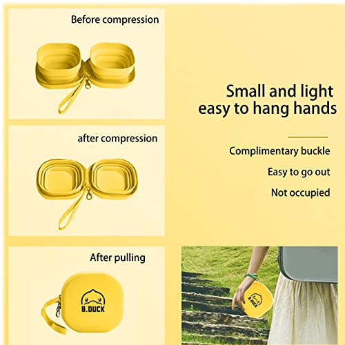 LINGJIONG Ciotola per acqua pieghevole per cani |