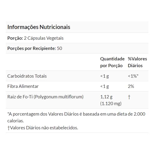 NOW Foods Fo-Ti 560mg (He Shou Wu) 100Veg Caps Importado