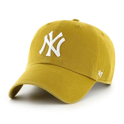47 New York Yankees MLB Clean Up Golden Brown Adjustable Cap
