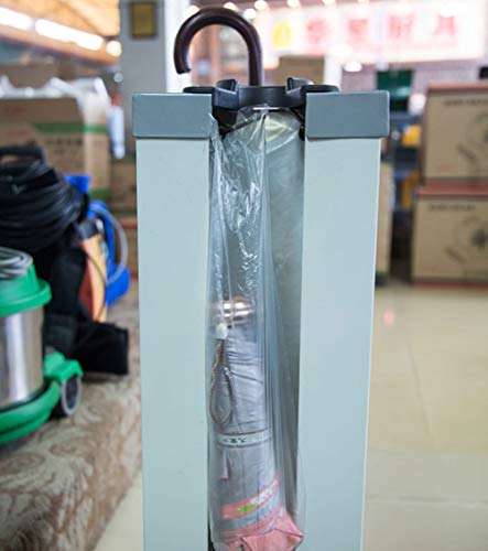 AKOAK 100 Pcs/Set 13 x 72cm/5.1 x 28.3inch Disposable Bag Transparent Waterproof Umbrella Cover Thick Long Umbrella Bag Automatic Umbrella Cover Machine Dedicated
