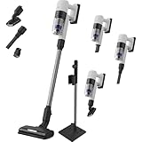 AEG Ultimate 7000 GEN2 Akku Staubsauger kabellos, Auto Modus, AllFloor LED Bodendüse für optimale Sicht, leicht 1,35kg Handsauger, starke Reinigung bis zu 40 Min Laufzeit, HEPA-Filter, weiß AP72UB21AM