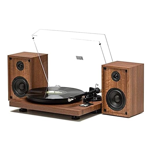 Music Box Record Player Skivspelare Trådlös bärbar LP-fonograf med inbyggda stereohögtalare Belt-Drive skivspelare Record Player med högtalare för underhållning Heminredning