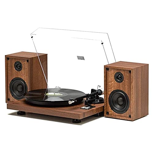 YAMMY Tourne-disques, boîte à Musique avec Haut-parleurs stéréo sans Fil à 2 Vitesses Tourne-Disque en Bois, Prend en… - Les Beatles, Paul McCartney, John Lennon, RIngo Starr, George Harrison YAMMY Tourne-disques, boîte à Musique avec Haut-parleurs stéréo sans Fil à 2 Vitesses Tourne-Disque en Bois, Prend en…