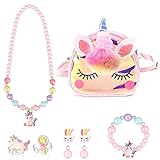 Tamaño: este bolso de niña mide 19 * 13 cm, la circunferencia de la correa del hombro es de aprox. 110 cm, que es ajustablees suficiente para llaves, billetera y otras necesidades diarias.Collar: 9.1 "/ 23 cm, pulsera: 2.8" / 7 cm.