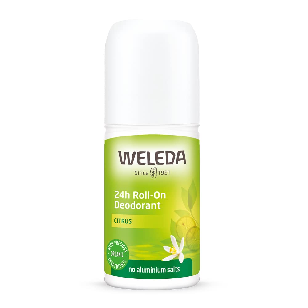 Weleda 24 Hour Roll-On Deodorant, Citrus,Yellow 1.7 Fluid Ounce : Beauty & Personal Care