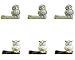 Produktbild Eule Essstäbchenauflage aus Keramik, 6er Set, 57 x 26 x 43mm, Tier Figur Stäbchenhalter, Tischmesser Halter Löffel Halterung Gabel Ständer, Esstisch Dekor Accessoires