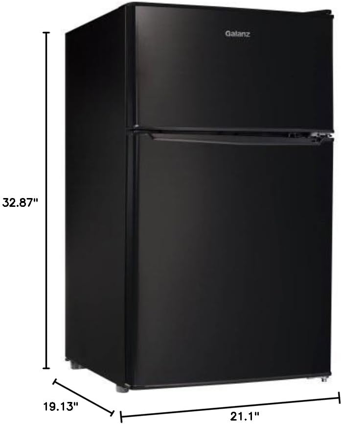 Galanz 3.1 cu ft Compact Refrigerator, Black
